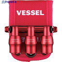 VESSEL 限定クイックキャッチャー3連ホルダー赤 QB-10B3RR 1個 ▼688-2878