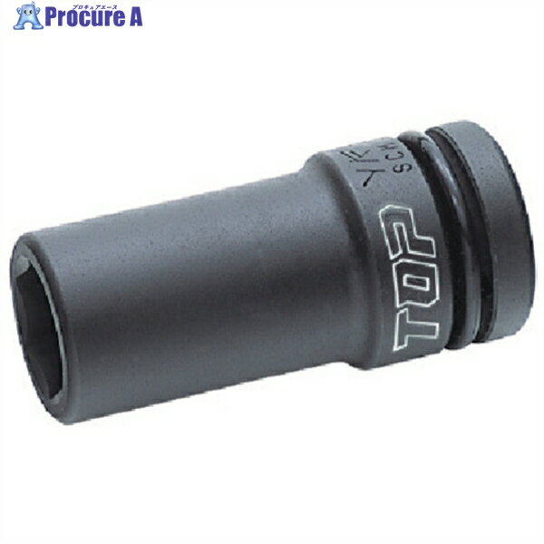 TOP インパクト用ディープソケット 差込角12.7mm 対辺21mm PT-421L 1個 ▼723-0109