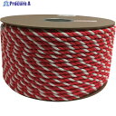 ユタカメイク アクリル紅白ロープ 9mmm×150m PRZ-55 1巻 ▼794-8069