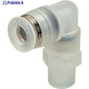 PISCO チューブフィッティングPP エルボ ネジ部材質:PP PPL10-03 1個 ▼809-5686