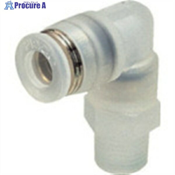 PISCO チューブフィッティングPP エルボ ネジ部材質:PP PPL12-04 1個 ▼809-5688