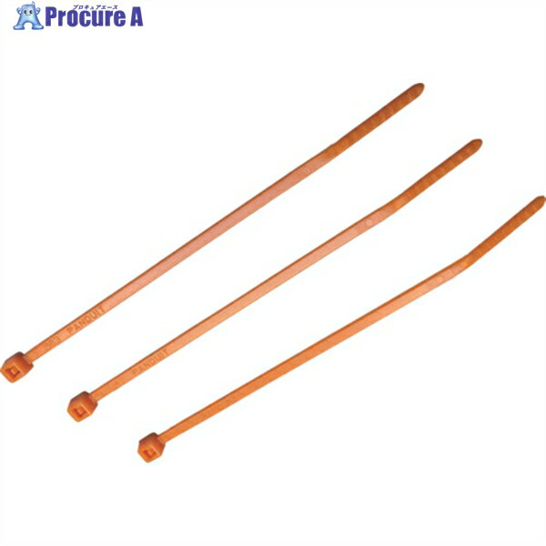 PANDUIT ナイロン結束バンド オレンジ (100本入) PLT2S-C3 1袋 ▼814-6487