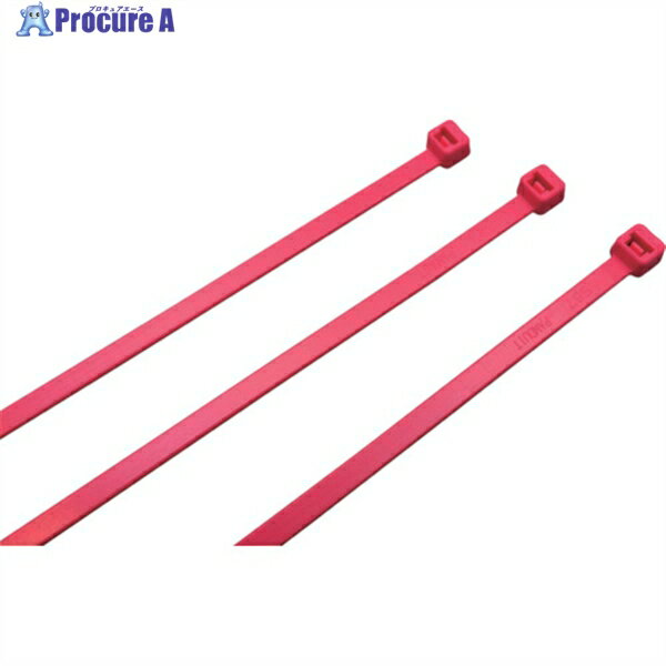PANDUIT ナイロン結束バンド 蛍光ピンク (100本入) PLT2S-C59 1袋 ▼814-6490