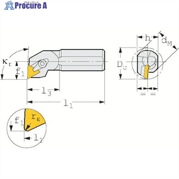 SANDVIK T-Max S ポジチップ用ボーリングバイト(210) S25T-CTFPL 16 (210) 1個 ▼128-6609 ●KO521