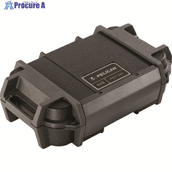 PELICAN 小型ケース Ruck Case R40 ブラック RKR400-0000-BLK 1個 ▼161-3368