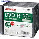 BUFFALO 光学メディア DVD-R PCデータ用 4.7GB 法人チャネル向け 20枚+2枚 RO-DR47D-022CWZ 1パック ▼382-2051