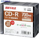BUFFALO 光学メディア CD-R PCデータ用 700MB 法人チャネル向け 10枚+2枚 RO-CR07D-012CWZ 1パック ▼382-2053