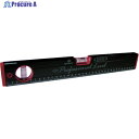KOD マグネット付 箱型アルミレベル(黒×赤) RB-270M300MM 1個 ▼405-0878(4)