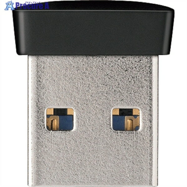 BUFFALO USB3.0対応 マイクロUSBメモリー 32GB ブラック RUF3-PS32G-BK 1個 ▼417-3769