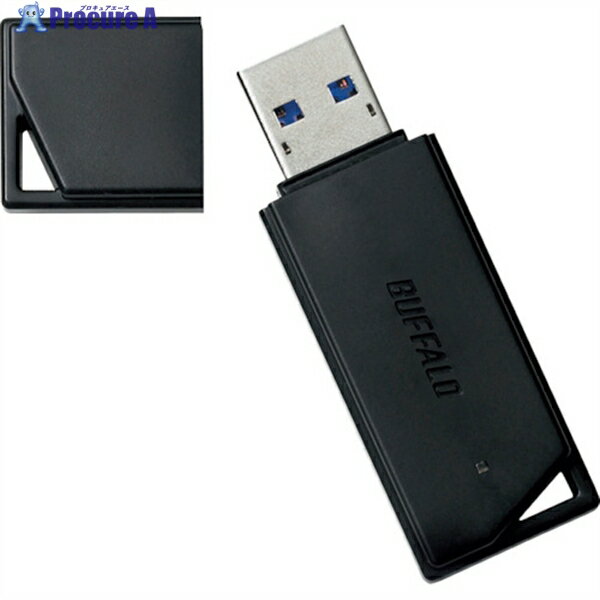 BUFFALO USB3.1(Gen1)/USB3.0対応 USBメモリー バリューモデル 128GB ブラック RUF3-K128GB-BK 1個 ▼42..