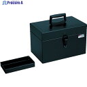 RING STAR スチール工具箱 RSディープボックス RS-325 ブラック 325×202×215mm RS-325-BK 1個 ▼487-3483