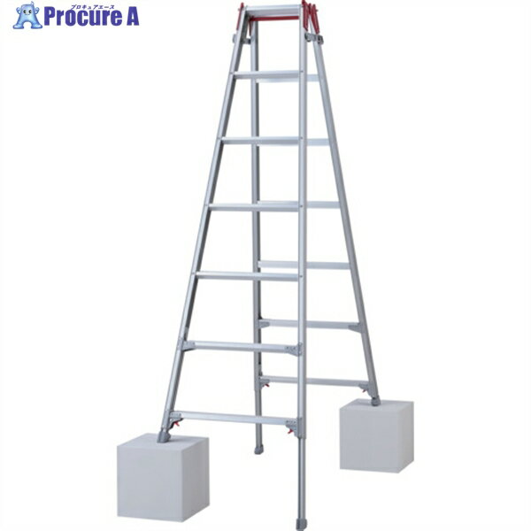 ハセガワ 脚部伸縮式アルミはしご兼用脚立 ワンタッチバー RYZ型 7段(10889) RYZ-21D 1台 ▼678-9647