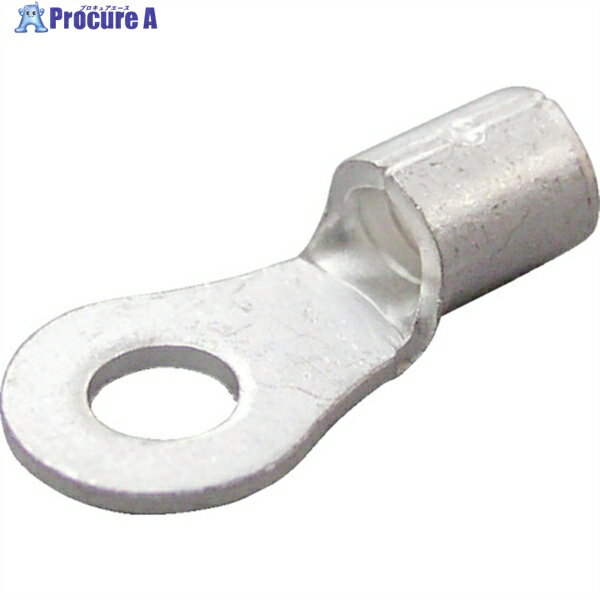 ニチフ 裸圧着端子 R形(100P)より線2.63〜6.64 外寸7 R 5.5-3.5N 1パック ▼789-6620