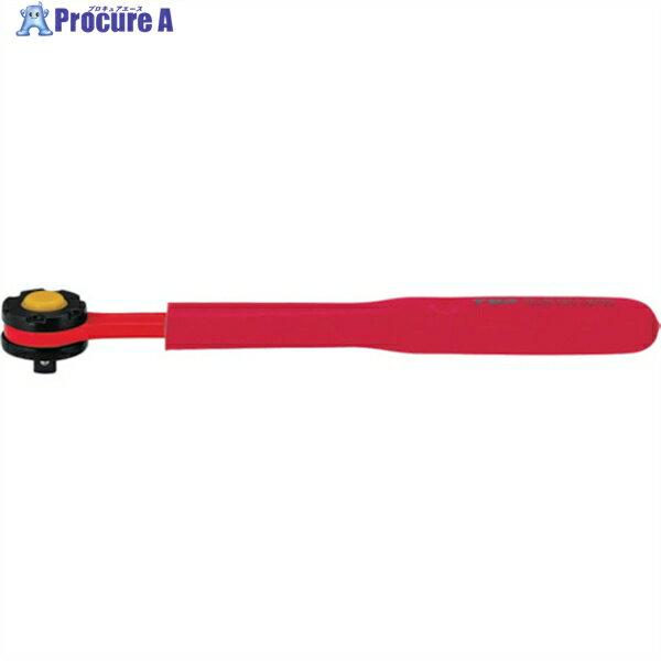 TOP 絶縁ラチェットハンドル 差込角9.5mm RH-3ZR 1丁 ▼817-0951