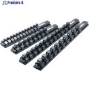 Ko-ken ソケットレール 全長300mm クリップ12ヶ付 RSAL300-3/8X12 1個 ▼828-0326