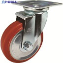 ヨドノ プレス製自在金具付赤ゴム車 100φ RWJ100 1個 ▼835-3174