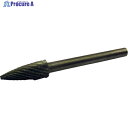 スーパー スーパー超硬バー オール超硬タイプ ポイント型(ダブルカット)刃径:5.0mm 刃長:12.7mm 軸径:3.0mm SB4D09 1本 ▼321-7...