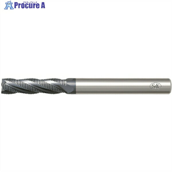 S＆K Sコーティング ハイスラフィングエンドミル ファインピッチレギュラ刃 S-FPAM18 1本 ▼323-7353