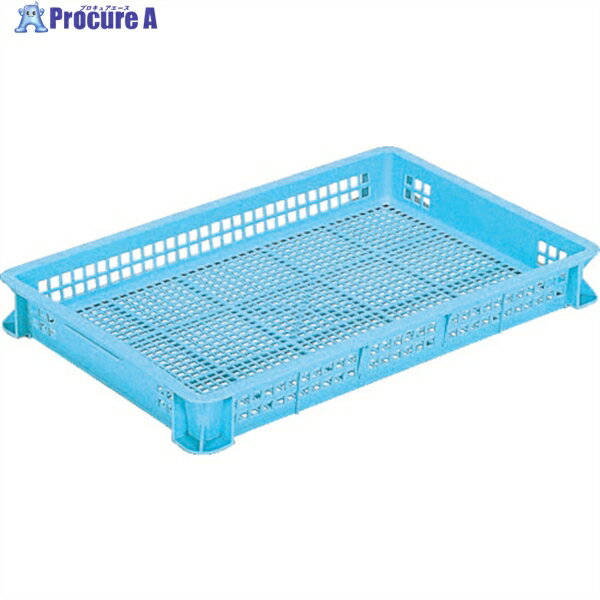 サンコー スタッキングコンテナー 101901 サンテナーB#20ライトブルー SK-B20-BL 1個 ▼342-4685