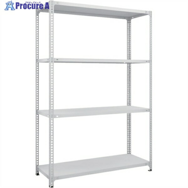 TRUSCO スチールラック SBL型抗菌塗装セミボルトレス軽量棚 W1200XD450XH1800 4段 W色 SBL-6444-W 1台 ◇▼484-5625