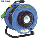 NICHIDO 電工ドラム 防雨防塵型LEDライトリール(照明付ドラム) 漏電保護専用 20m SDW-EB22-10W 1台 ▼486-6240