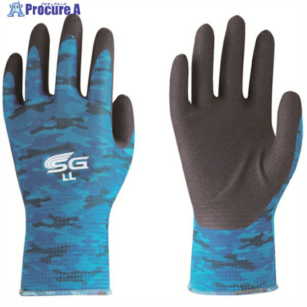 トワロン ニトリル背抜き手袋 SG-A002 ミリタリーブルー LL SG-A002-LL 1双 ▼828-0757