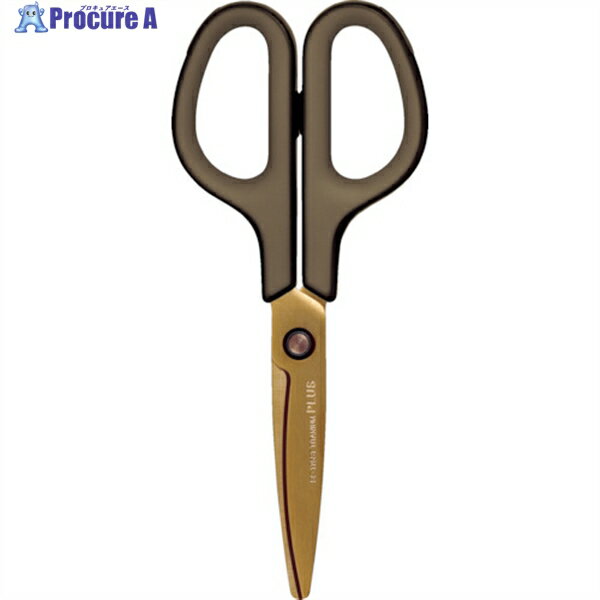 PLUS 34519)ハサミ フィットカットカーブ チタンコート SC-175ST 左右対称グリップ チタンブラウン SC-175ST TBR 1丁 ▼836-...