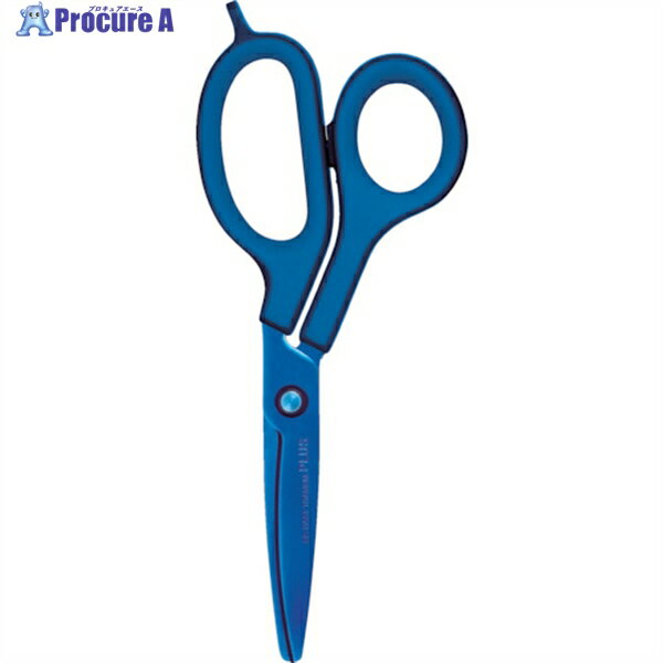 PLUS 34526)ハサミ フィットカットカーブ チタンコート SC-175AT 左右非対称グリップ チタンブルー SC-175AT TBL 1丁 ▼836-...