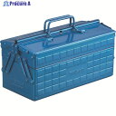 TRUSCO 2段工具箱 350X160X215 ブルー ST-350-B 1個 ▼120-1123