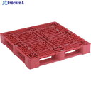 TRUSCO 樹脂パレット 片面4方差 1100X1100 赤 SLA-1111N-R 1枚 ◇▼423-9431