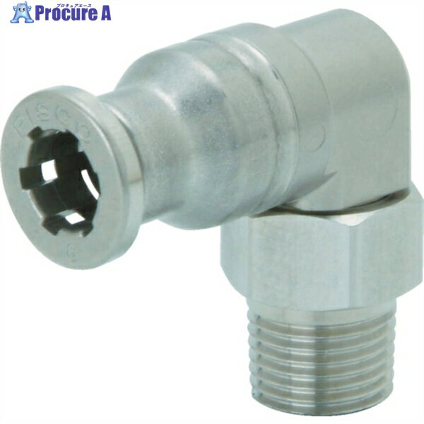 PISCO ステンレスシリーズSUS316継手 エルボ チューブ10ネジR3/8 SSL10-03 1個 ▼442-8234