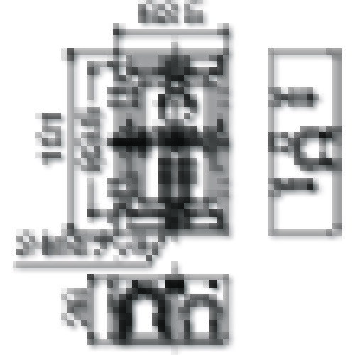 日動電工 配ボックス台付型(1個用)[B] SM36B 1個 ▼443-7331