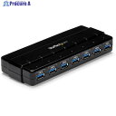 StarTech USBハブ/USB 3.0/USB-A - 7x USB-A/ACアダプター/デスクトップ ST7300USB3B 1箱 ▼489-4042【...