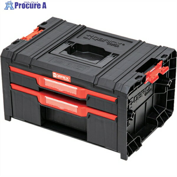 QBRICK モバイルツールボックス ”QBRICK PRO” 引き出しタイプ(2段) SKRQPROD2B2CZAPG003 1個 ▼578-2432