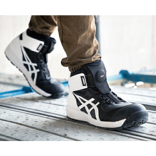 ASICS ウィンジョブCP304 BOA ブラック×ホワイト 30.0cm 1271A030.001-30.0 1足 ▼148-7515