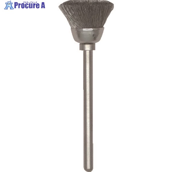 TRUSCO カップ型ブラシ ステンレス 線0.08X外径Φ13X軸Φ3 133C-14 1本 ▼161-5532