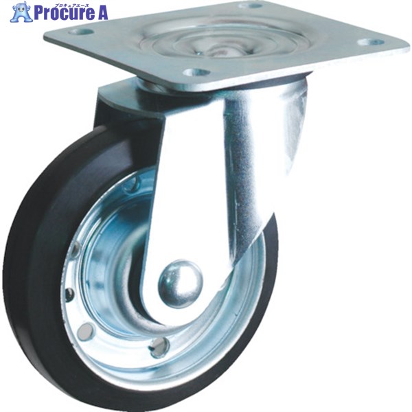 TRUSCO プレス製台車用キャスターΦ125 自在 125JC 1個 ▼300-1059
