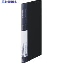 KING JIM シンプリ-ズクリア-ファイル A4タテ型 黒 20ポケット 136SP-BK 1冊 ▼396-0102