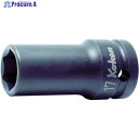 Ko-ken 薄肉インパクトセミディープソケット 対辺18 差込角12.7全長60 14301X-18 1個 ▼496-4853