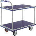 TRUSCO プレス製台車 ドンキーカート 片袖2段 4輪リングストッパー付 104NJKRS-4 1台 ▼856-4187