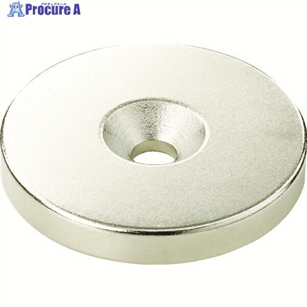 TRUSCO ネオジム丸形磁石 皿ねじ穴付 外径18mm×5mm M4 1個入 T18R05-M4 1個 ▼115-6912