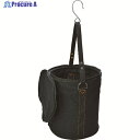 TRUSCO 電工バケツ 240X300 ファスナー蓋付き Sフック大付 ブラック TADB-240FF 1個 ▼116-4485