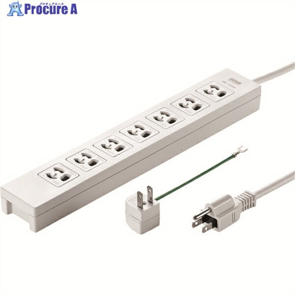 SANWA 電源タップ TAP-F37-5AD 1本 ▼203-1375