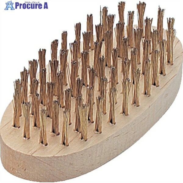 TRUSCO 小判6行ブラシ ゴールメッキ線 TB-5015 1本 ▼258-9354