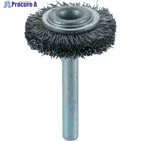 TRUSCO 軸付ホイールブラシ φ32X軸6 鋼線 線径0.3 TB-6202 1個 ▼259-0018