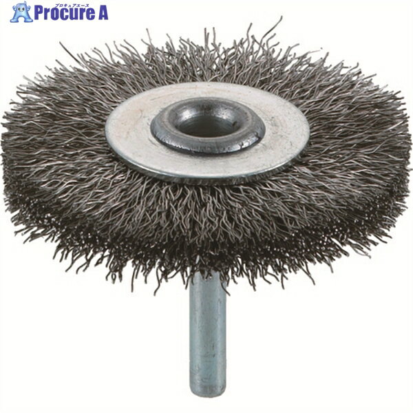 TRUSCO 軸付ホイールブラシ φ65X軸6 ステンレス線 線径0.3 TB-6233 1個 ▼261-9512