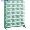 TRUSCO パネルコンテナラック 床置型 コンテナ大透明X28 緑 T-1228N-TM GN 1台 ◇▼352-6810
