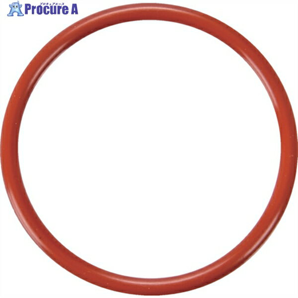 TRUSCO Oリング 4C P-40(5個入) 赤シリコンゴム(運動用・固定用) T-4CP40 1袋 ▼362-2747