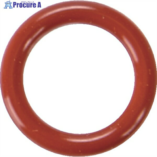 TRUSCO Oリング 4C P-12(10個入) 赤シリコンゴム(運動用・固定用) T-4CP12 1袋 ▼362-4260
