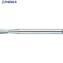 TRUSCO 超硬バー 逆テーパー型 Φ6.3X刃長6X軸3 ダブルカット TB52B064 1本 ▼436-4791